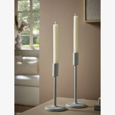 Cox and Cox Two Beeswax Dinner Candles