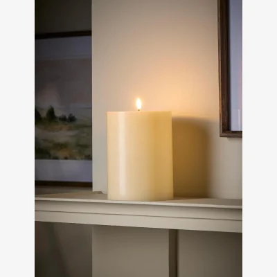 Cox and Cox Tall LED Melt Effect Pillar Candle _ Medium