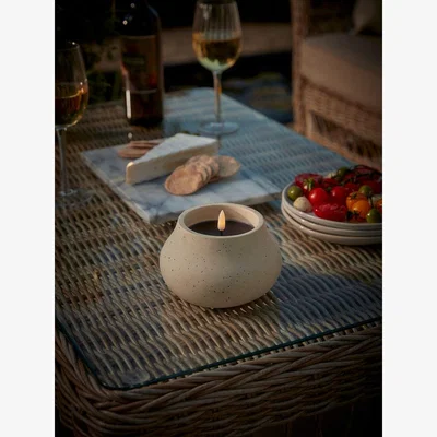 Cox and Cox Three Concrete LED Candles - Large