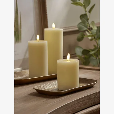 Cox and Cox LED Pillar Candle - Small