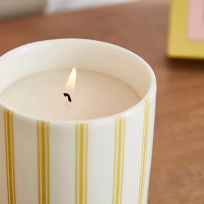 Dunelm Ceramic Lemon Grove Candle