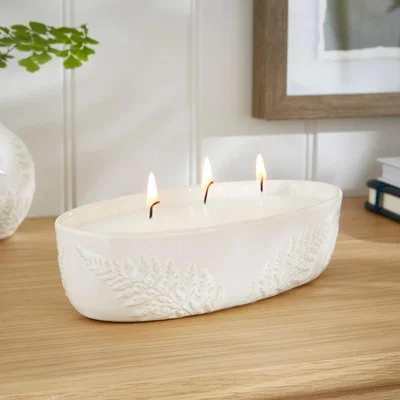 Dunelm Churchgate Tobacco Flower & Vanilla Oval Wick Candle Natural