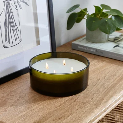 Dunelm Apple Harvest Large Wick Candle Green