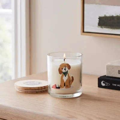 Dunelm Odour Neutralising Linen Dog Jar Candle