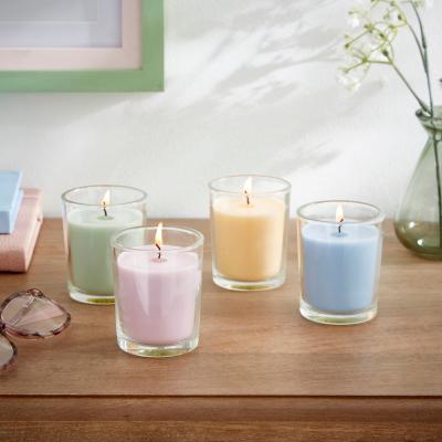 Dunelm Set of 4 Summer Meadow, Flower Market, Poolside Breeze & Garden Party Votive Candles MultiColoured