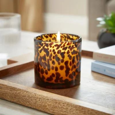 Dunelm Tortoiseshell Sandalwood & Cassis Candle