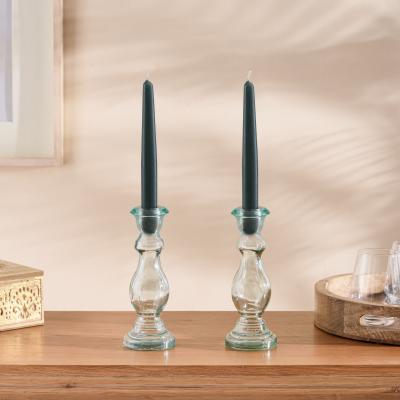 Dunelm Coloured Taper Candles Forest (Green)