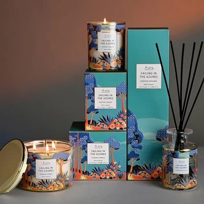 Dunelm The London Wax Co Sailing in The Azures Candle