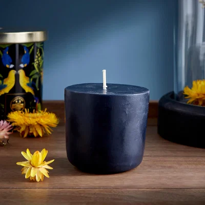 Dunelm Majestic Tropics Birds Candle Refill Black