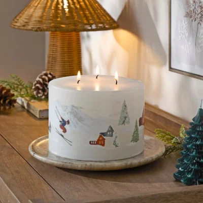 Dunelm Unscented Alpine Scene Multi Wick Candle
