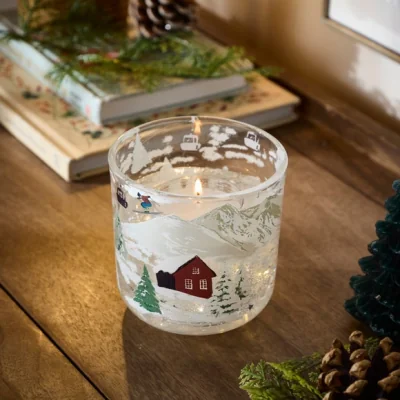 Dunelm Winter Thyme Alpine Christmas LED Candle
