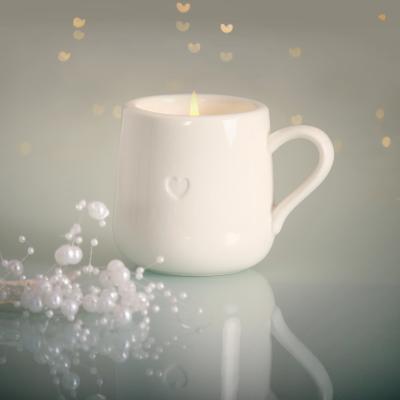 Dunelm Heart & Home Porcelain Mug Candle