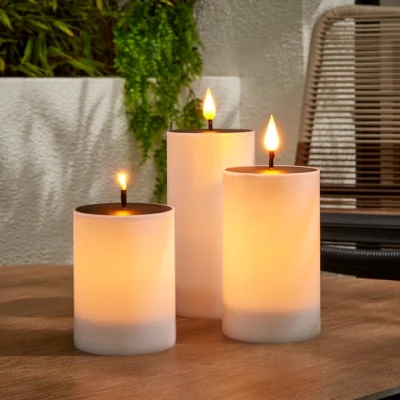Dunelm Set of 3 LED Solar Candles