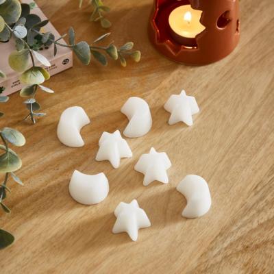 Dunelm Set of 8 Bergamot & Vanilla Sun and Moon Wax Melts