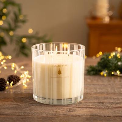 Dunelm Striped Mulled Wine XL Multi Wick Candle