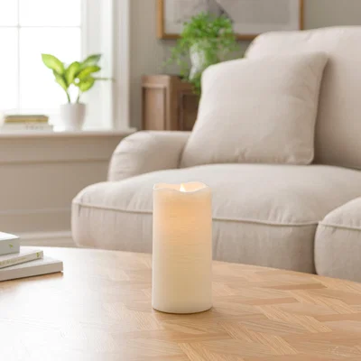 Dunelm LED Blow Out Pillar Candle White