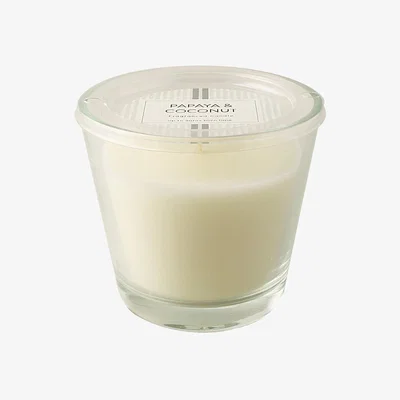 Dunelm Papaya and Coconut Candle Clear