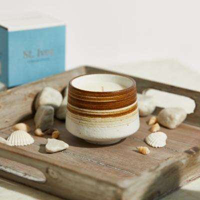 Dunelm St Ives Praa Sands Rock Salt & Driftwood Candle White