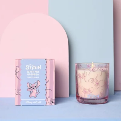 Dunelm Disney Stitch Angel Peach & Magnolia Candle