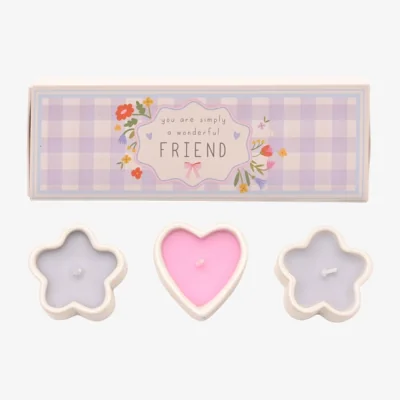 Dunelm Love Life Wonderful Friend Lychee & Raspberry Mini Candles