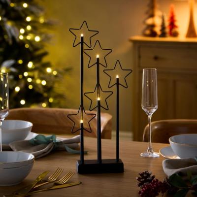 Dunelm Star LED Candles Centrepiece