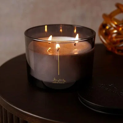 Dunelm The London Wax Co Essence Of Time Cherry & Tobacco Multi Wick Candle