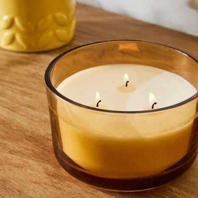 Dunelm Honey & Buttercup Multi Wick Candle