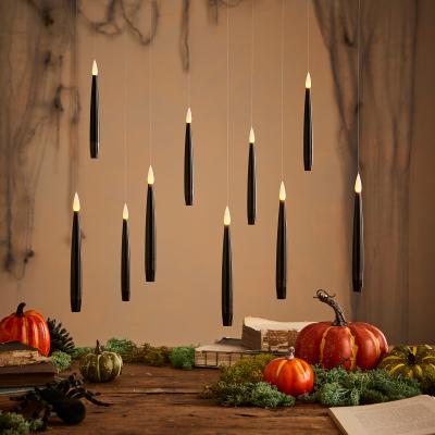Dunelm Set of 10 Black LED Floating Candles Black