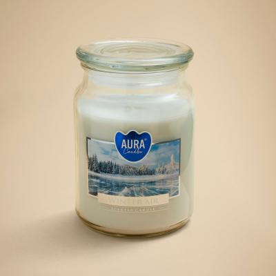 Dunelm Large Winter Air Jar Candle White
