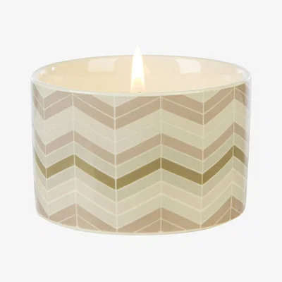 Dunelm Fired Earth Medceramic Darjeeling and Damask Candle Natural