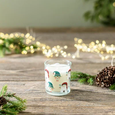 Dunelm Traditional Folk Spiced Amber Pom Pom Candle
