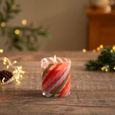 Dunelm Candy Stripe Strawberry & Vanilla Candle