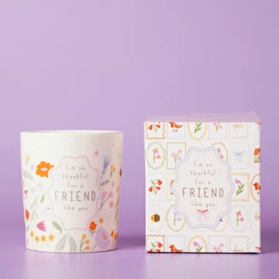 Dunelm Love Life Friend Like You Lychee & Raspberry Ceramic Candle