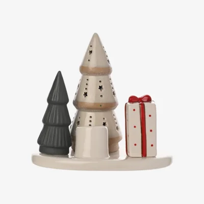 Dunelm The Christmas Gift Co LED Star with Christmas Candle Tray