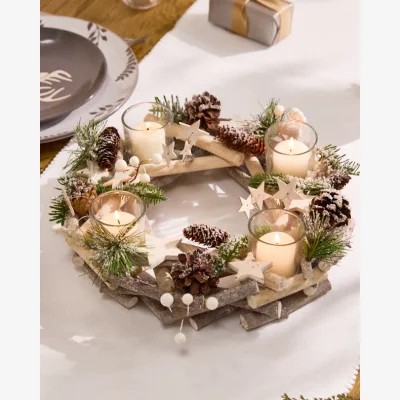 Dibor Shooting Star Christmas Candle Wreath