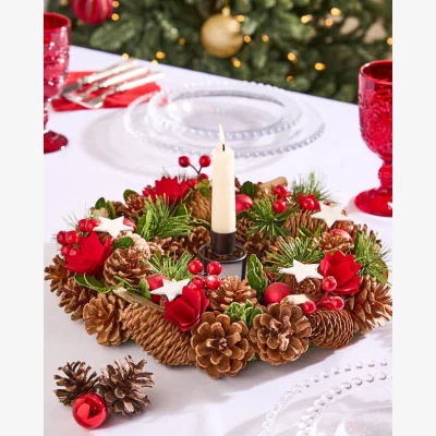 Dibor Wooden Star Candle Centrepiece
