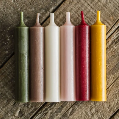Graham & Green Graham and Green Short Dinner Candle - Powder Pink