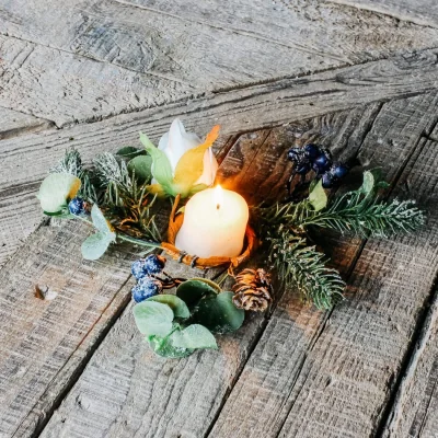 Graham & Green Eucalyptus Candle Wreath