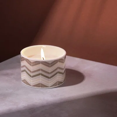 Habitat Fired Earth Medium Candle - Darjeeling & Damask Rose