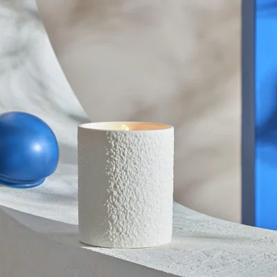 Habitat Habitat Medium Ceramic Candle with Lid - Santorini