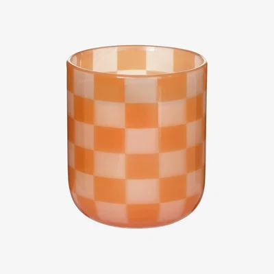 Habitat Habitat XL Checkered Candle - Amber and Sandalwood