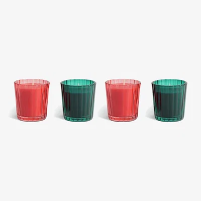 Habitat Habitat Ribbed Votive Candle Gift Set of 4
