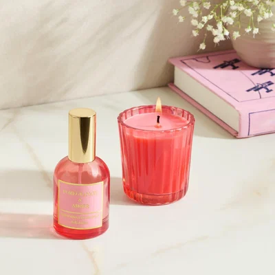 Habitat Habitat Votive Candle & Room Spray Set - Pomegranate & Amber