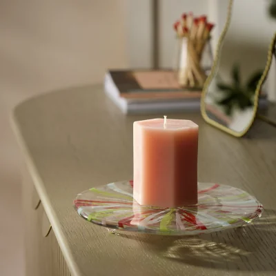 Habitat Habitat Swirled Glass Candle Pedestal