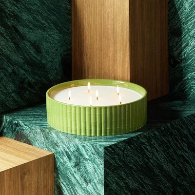 Habitat Habitat x Morris & Co. Multi Wick Candle-Leather & Patchouli