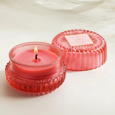 Habitat Habitat Small Lidded Votive Candle - Pomegranate & Amber
