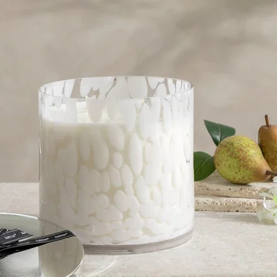 Habitat Habitat XXL Luxe White Confetti Candle - Geranium & Pear