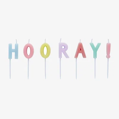 John Lewis Hootyballoo Hooray Cake Candles, Pack of 7