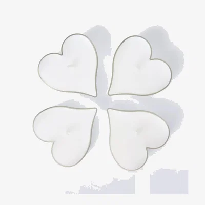 John Lewis John Lewis Heart Tealights, Set of 4, White