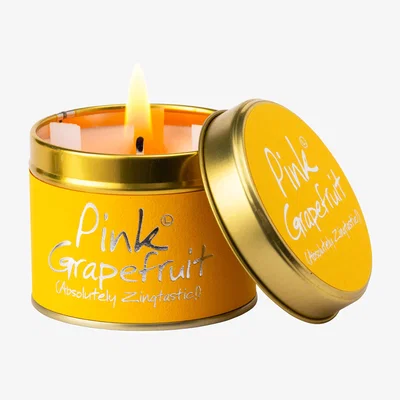 John Lewis Lily-flame Pink Grapefruit Scented Tin Candle, 230g